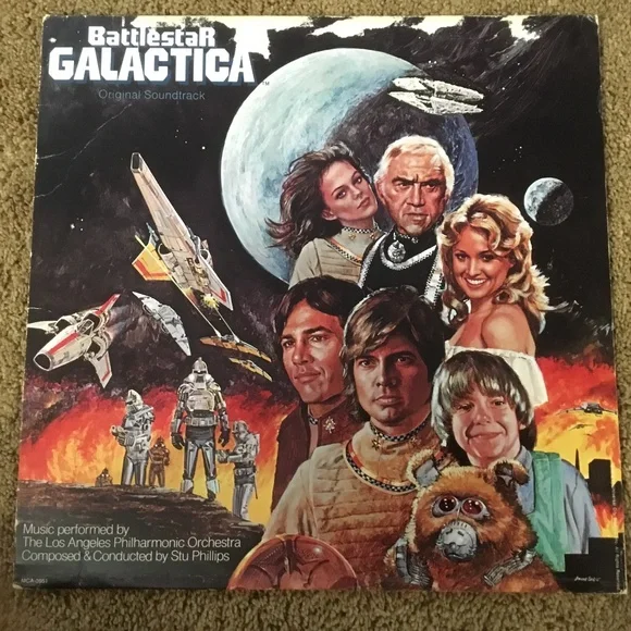 Battlestar Galactica Original Soundtrack LP 1978 - Picture 2 of 6